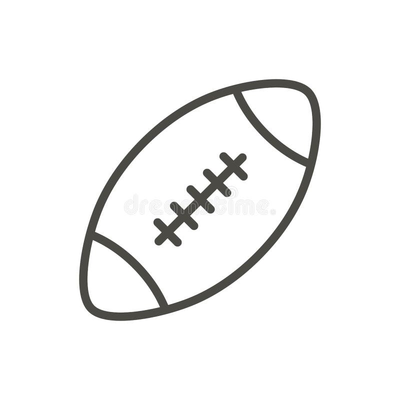 Vecteur d'icône de boule de rugby Boule de football américain d'ensemble Ligne symbole de sport illustration de vecteur Vecteur d'icône de boule de rugby Boule de football américain d'ensemble Ligne symbole de sport illustration de vecteur