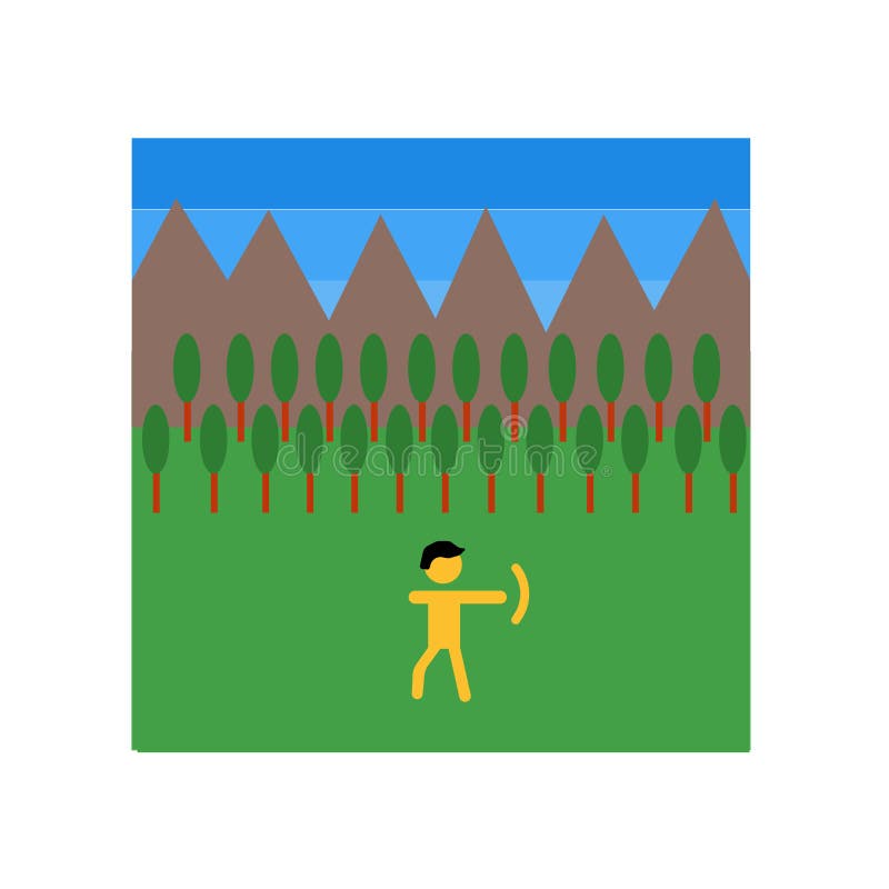 Vecteur d'icône de chasse d'isolement sur le fond blanc, signe de chasse, symboles historiques d'âge de pierre illustration libre de droits Vecteur d'icône de chasse d'isolement sur le fond blanc, signe de chasse, symboles historiques d'âge de pierre illustration libre de droits