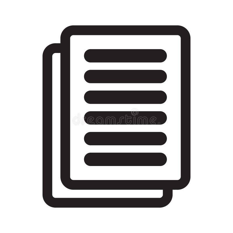 Vecteur d'icône de document Symbole plat simple illustration de vecteur Vecteur d'icône de document Symbole plat simple illustration de vecteur