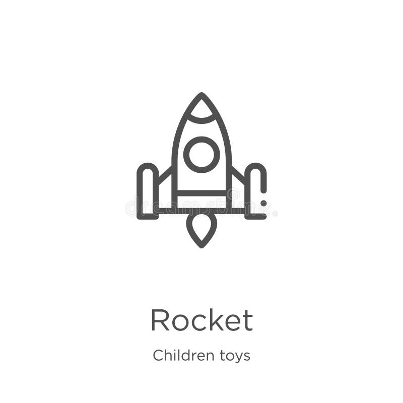 vecteur d'icône de fusée de collection de jouets d'enfants Ligne mince illustration de vecteur d'ic?ne d'ensemble de fus?e Contou illustration libre de droits vecteur d'icône de fusée de collection de jouets d'enfants Ligne mince illustration de vecteur d'ic?ne d'ensemble de fus?e Contou illustration libre de droits