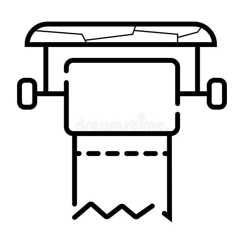 Vecteur d'icône de papier hygiénique illustration stock Vecteur d'icône de papier hygiénique illustration stock