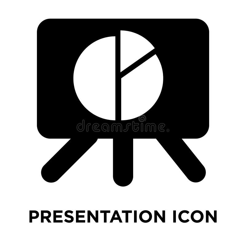 Vecteur d'icône de présentation d'isolement sur le fond blanc, logo concentré illustration stock Vecteur d'icône de présentation d'isolement sur le fond blanc, logo concentré illustration stock