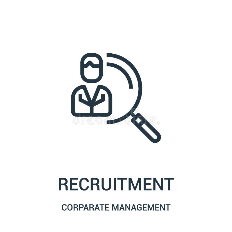 vecteur d'icône de recrutement de collection de gestion d'entreprise Ligne mince illustration de vecteur d'icône d'ensemble de re illustration stock vecteur d'icône de recrutement de collection de gestion d'entreprise Ligne mince illustration de vecteur d'icône d'ensemble de re illustration stock
