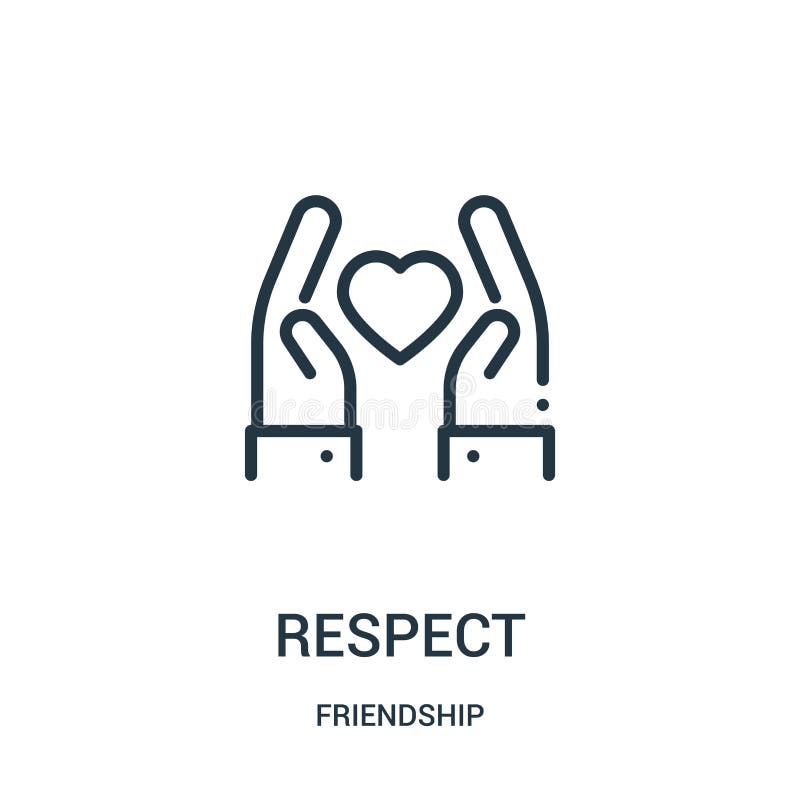vecteur d'icône de respect de collection d'amitié Ligne mince illustration de vecteur d'icône d'ensemble de respect Symbole linéa illustration de vecteur vecteur d'icône de respect de collection d'amitié Ligne mince illustration de vecteur d'icône d'ensemble de respect Symbole linéa illustration de vecteur
