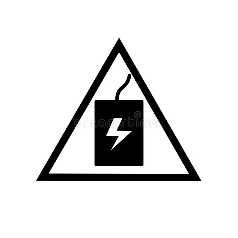 Vecteur d'icône de signe de choc d'isolement sur le fond blanc, signe de signe de choc illustration libre de droits Vecteur d'icône de signe de choc d'isolement sur le fond blanc, signe de signe de choc illustration libre de droits