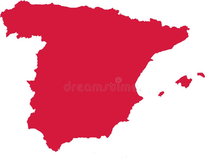 Vecteur de carte de l'Espagne illustration de vecteur Vecteur de carte de l'Espagne illustration de vecteur
