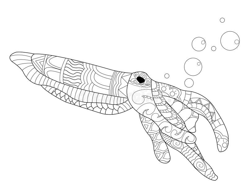 Download Vecteur De Coloration De Seiches Pour Des Adultes Illustration de Vecteur - Illustration du main, illustration: 77152854