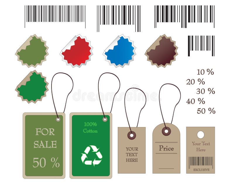 vecteur de comptage de collants d'étiquettes de codes barres illustration stock vecteur de comptage de collants d'étiquettes de codes barres illustration stock