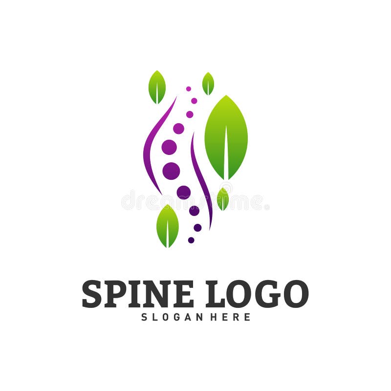 Vecteur de concept de construction de logo d'épine de nature Calibre de logo de chiropractie Vecteur médical de logo de feuille d illustration libre de droits Vecteur de concept de construction de logo d'épine de nature Calibre de logo de chiropractie Vecteur médical de logo de feuille d illustration libre de droits
