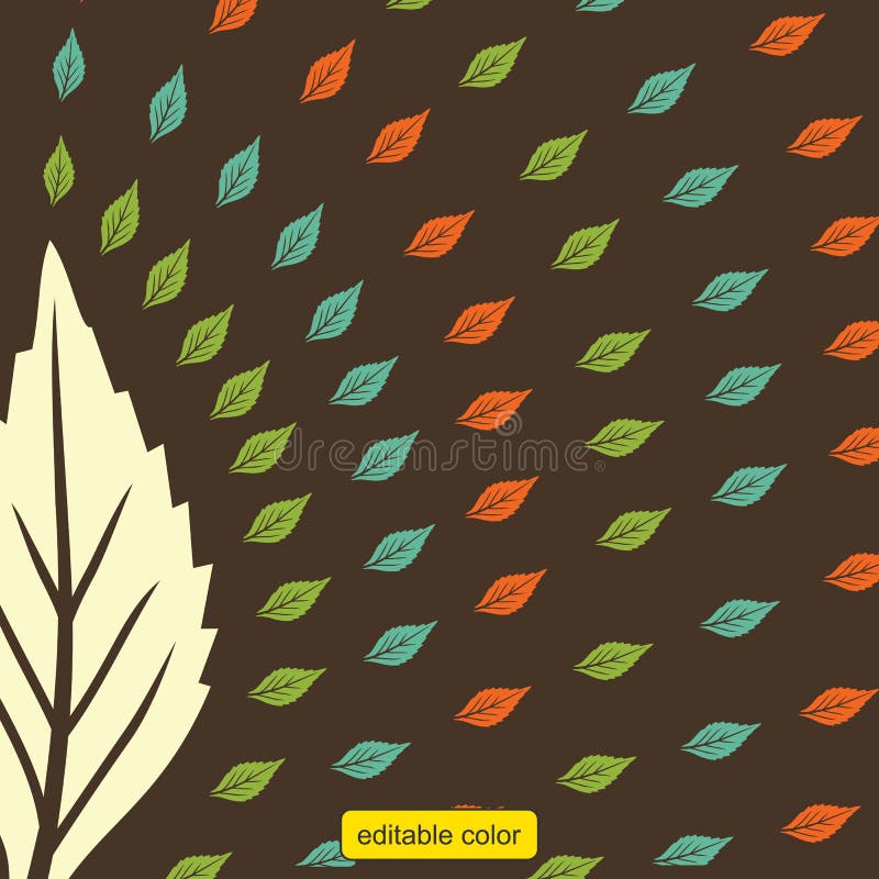 Vecteur de couleur de feuille de modèle d'impression illustration de vecteur Vecteur de couleur de feuille de modèle d'impression illustration de vecteur