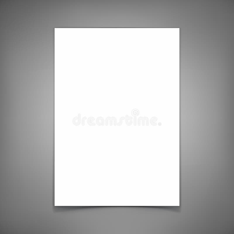 vecteur de feuille de papier blanc Descripteur pour votre conception illustration stock vecteur de feuille de papier blanc Descripteur pour votre conception illustration stock