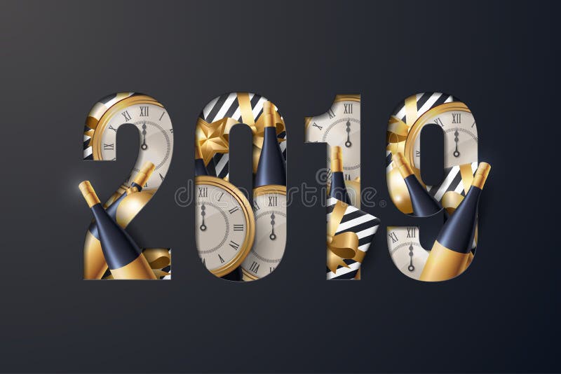 Vecteur de fond de 2019 bonnes années illustration de vecteur