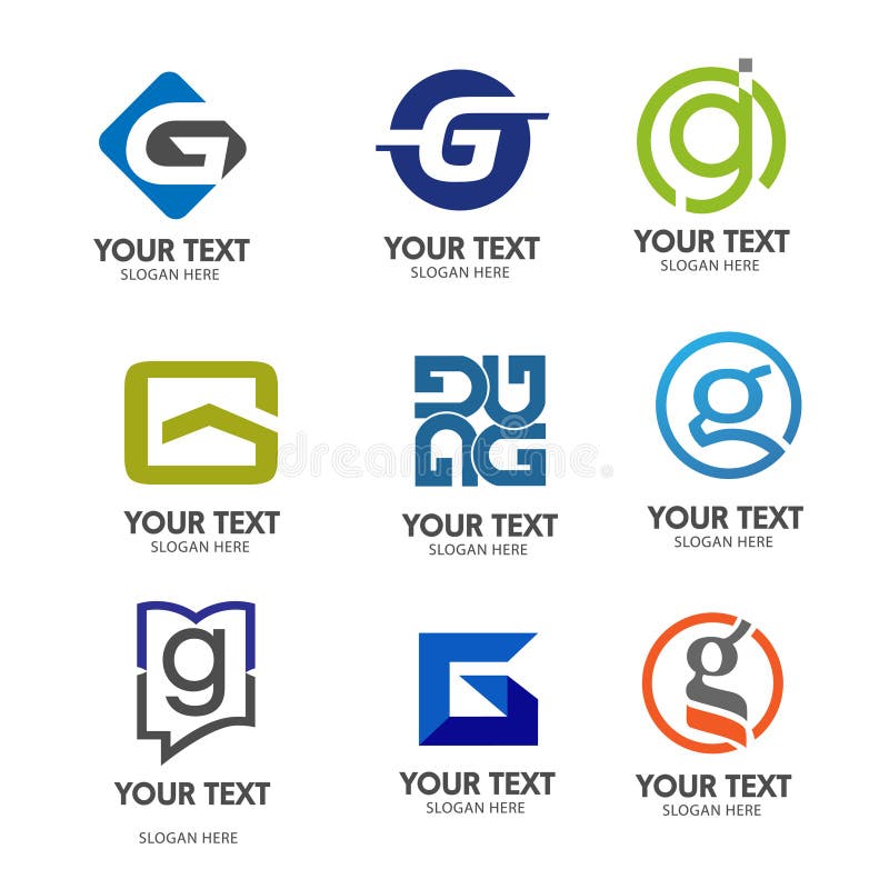 Vecteur de logo de la lettre G illustration stock