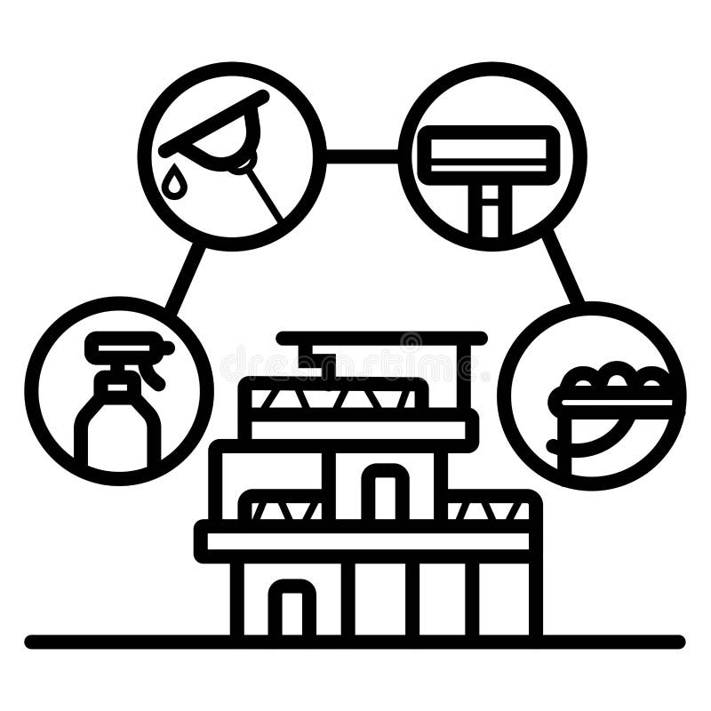 Vecteur de nettoyage d'icône illustration de vecteur Vecteur de nettoyage d'icône illustration de vecteur