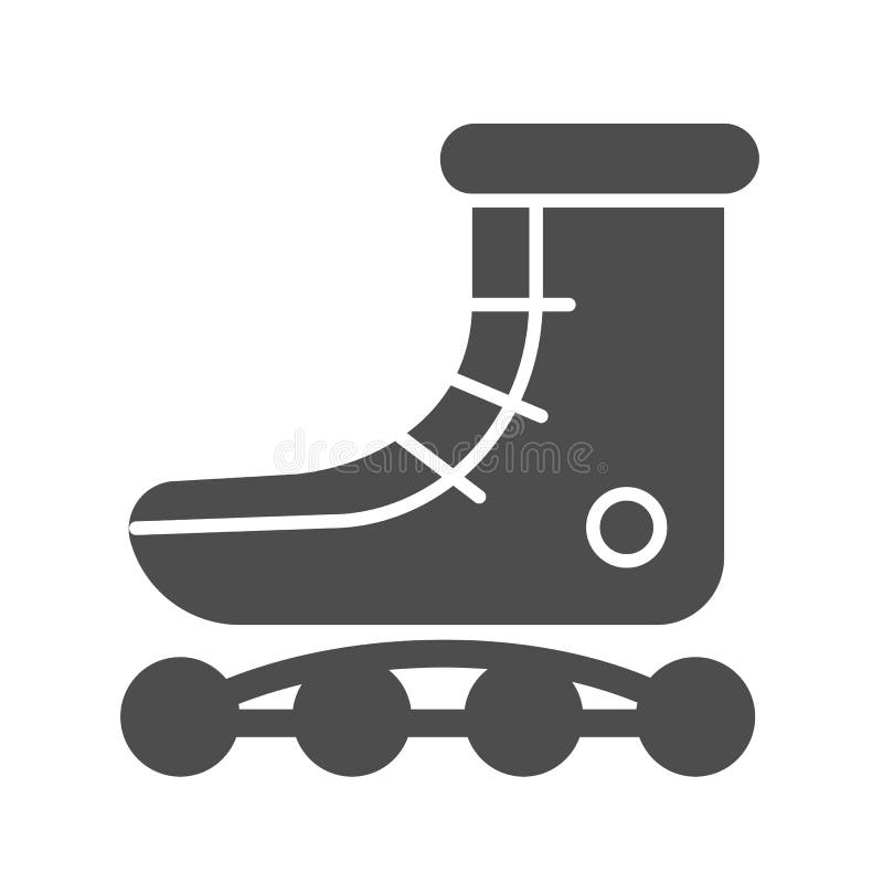vecteur de dessin animé d'icône de patins à roulettes pour enfants