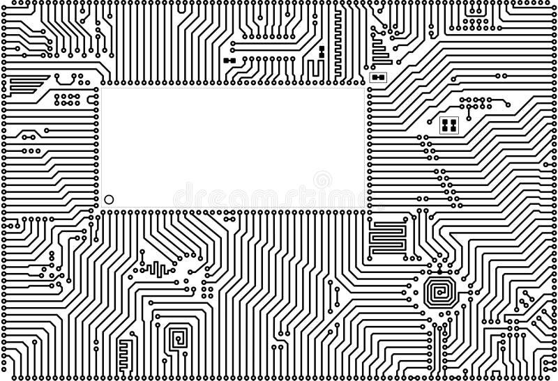vecteur de pointe de trame de circuit de panneau illustration libre de droits vecteur de pointe de trame de circuit de panneau illustration libre de droits