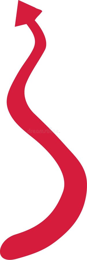 Vecteur de queue de diable illustration stock Vecteur de queue de diable illustration stock