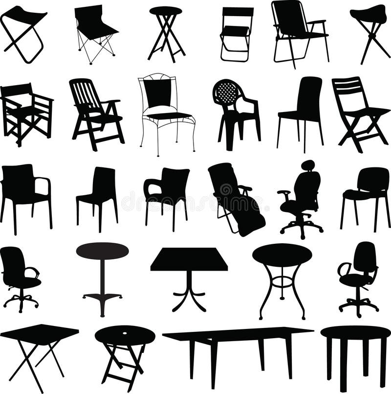 vecteur de table de silhouette de présidence illustration libre de droits vecteur de table de silhouette de présidence illustration libre de droits