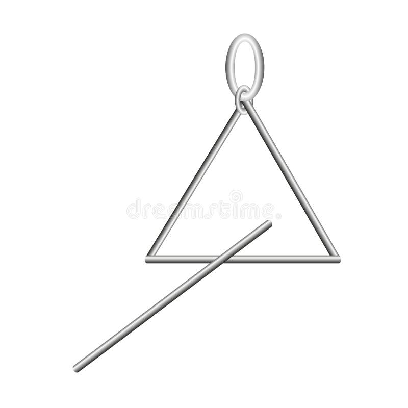 Vecteur de triangle d'instrument de musique illustration libre de droits Vecteur de triangle d'instrument de musique illustration libre de droits