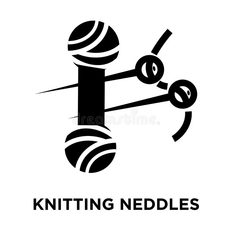 Vecteur de tricotage d'icône de neddles d'isolement sur le fond blanc, logo illustration de vecteur Vecteur de tricotage d'icône de neddles d'isolement sur le fond blanc, logo illustration de vecteur