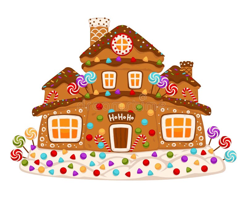 Vecteur décoré doux de nourriture de dessert de biscuit de maison de pain d'épice illustration de vecteur Vecteur décoré doux de nourriture de dessert de biscuit de maison de pain d'épice illustration de vecteur