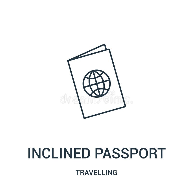 vecteur incliné d'icône de passeport de la collection de déplacement Ligne mince illustration inclinée de vecteur d'icône d'ensem illustration de vecteur vecteur incliné d'icône de passeport de la collection de déplacement Ligne mince illustration inclinée de vecteur d'icône d'ensem illustration de vecteur