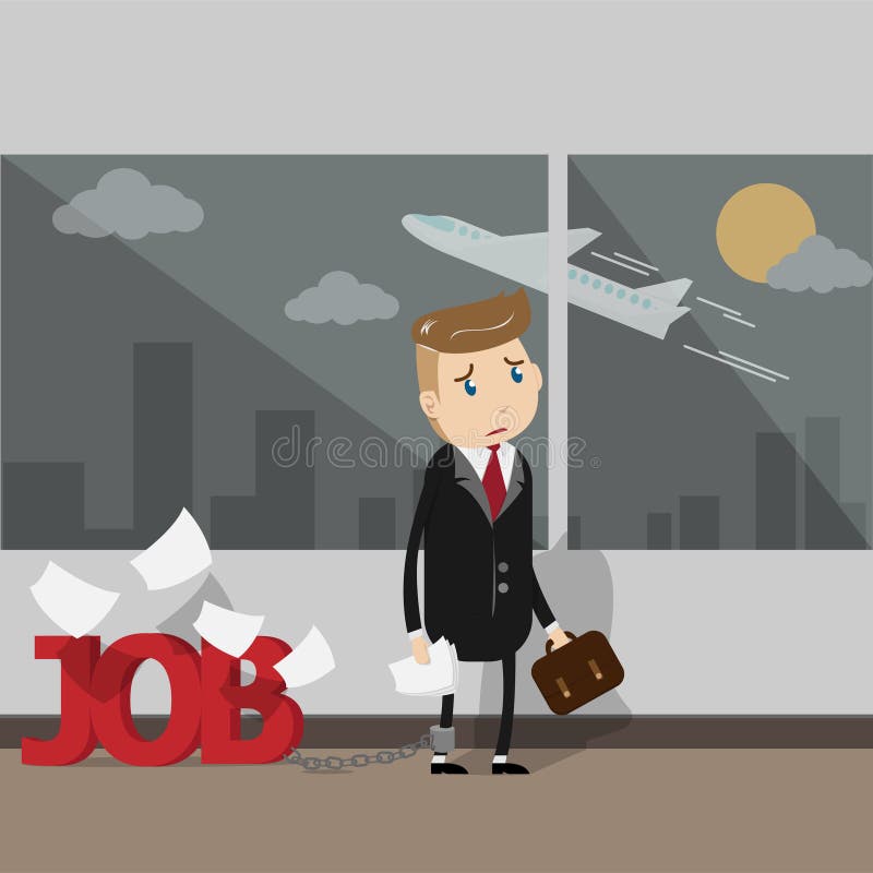 Vecteur les gens d'affaires très occupés ont besoin des vacances illustration libre de droits Vecteur les gens d'affaires très occupés ont besoin des vacances illustration libre de droits