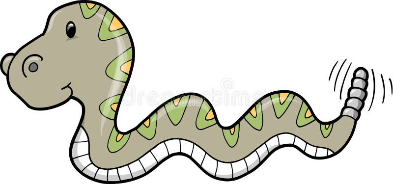 vecteur mignon de serpent de safari illustration stock vecteur mignon de serpent de safari illustration stock