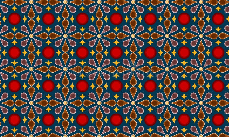 Vecteur moderne de modèle de batik illustration stock Vecteur moderne de modèle de batik illustration stock