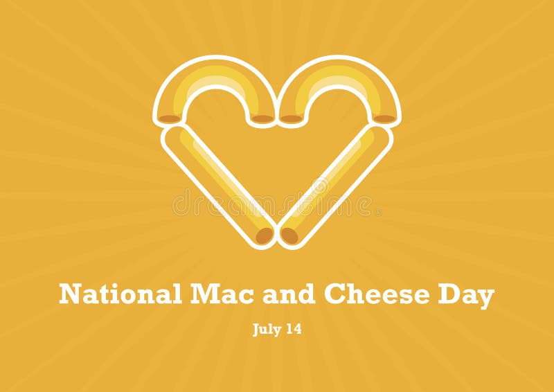 Vecteur national de jour de Mac et de fromage