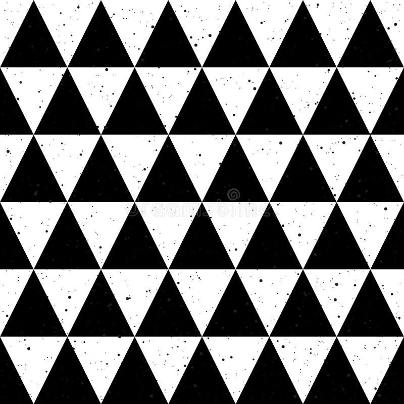 Vecteur noir et blanc de triangle de fond sans couture illustration de vecteur Vecteur noir et blanc de triangle de fond sans couture illustration de vecteur
