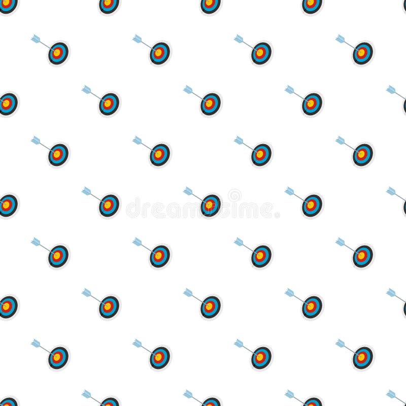 Vecteur sans couture de modèle rayé de cible illustration stock Vecteur sans couture de modèle rayé de cible illustration stock