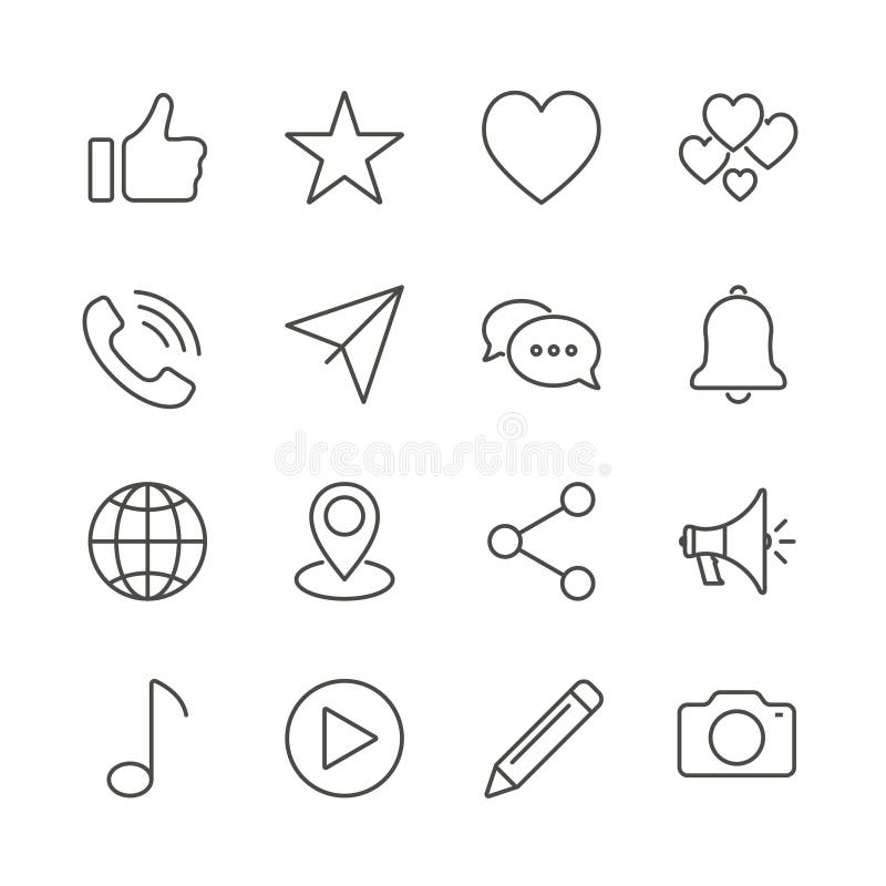Vecteur social d'icône Ligne symbole de contact d'isolement OU plate à la mode illustration de vecteur Vecteur social d'icône Ligne symbole de contact d'isolement OU plate à la mode illustration de vecteur
