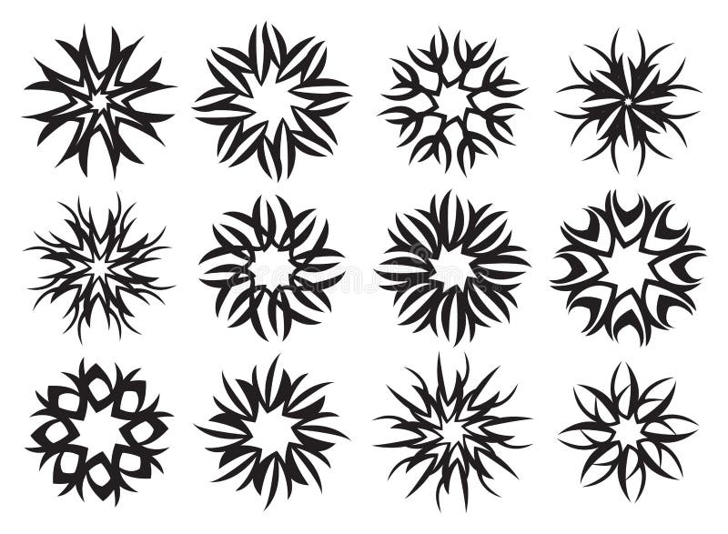 Vecteur symétrique radial abstrait Illustrat de conception de symbole de modèle illustration libre de droits Vecteur symétrique radial abstrait Illustrat de conception de symbole de modèle illustration libre de droits