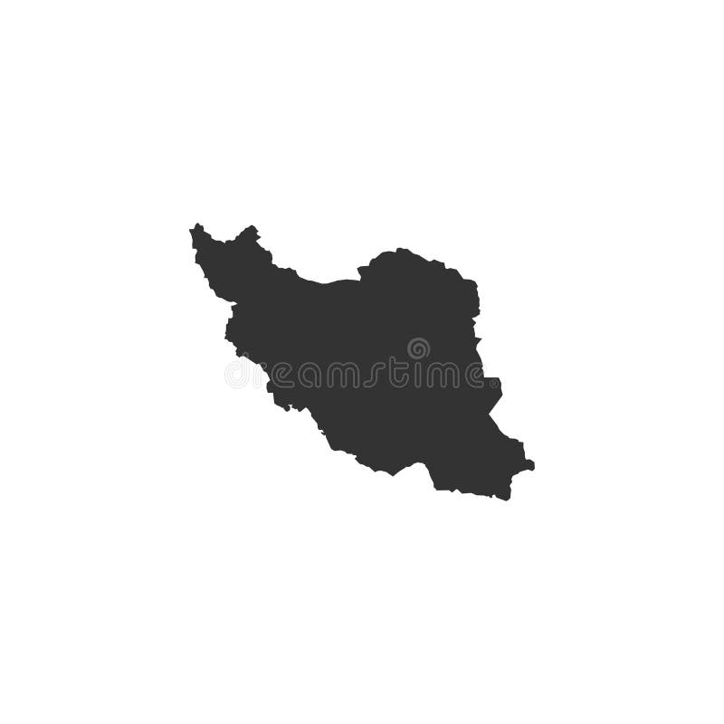 Карта ира. Iran Map vector. Graphic Map of Iran on White background.