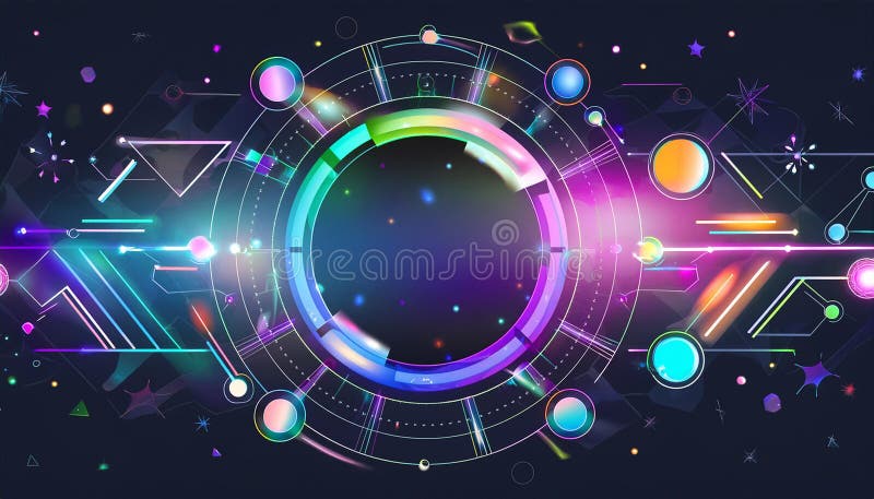Vector abstract background art style bright shiny colors, geometric design vector illustration