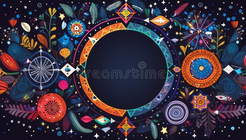 Vector abstract background art style bright shiny colors, geometric design stock illustration