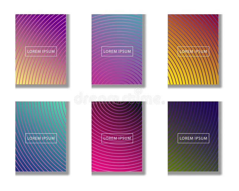 Vector abstract background book cover template collection - liquid bubble shape on fluid gradient with unique shadow. eps 10 stock illustration