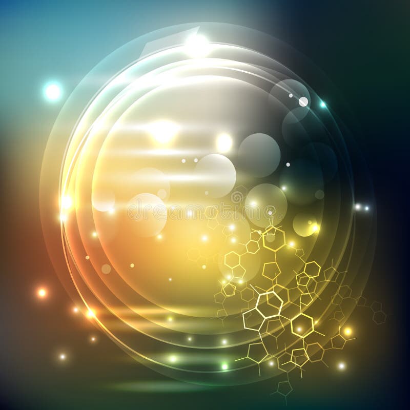 Vector Abstract background hexagons design. science futuristic energy technology. stock illustration Vector Abstract background hexagons design. science futuristic energy technology. stock illustration
