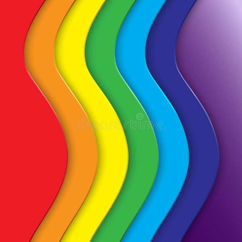 Vector abstract background with rainbow curve lines stock illustration Vector abstract background with rainbow curve lines stock illustration