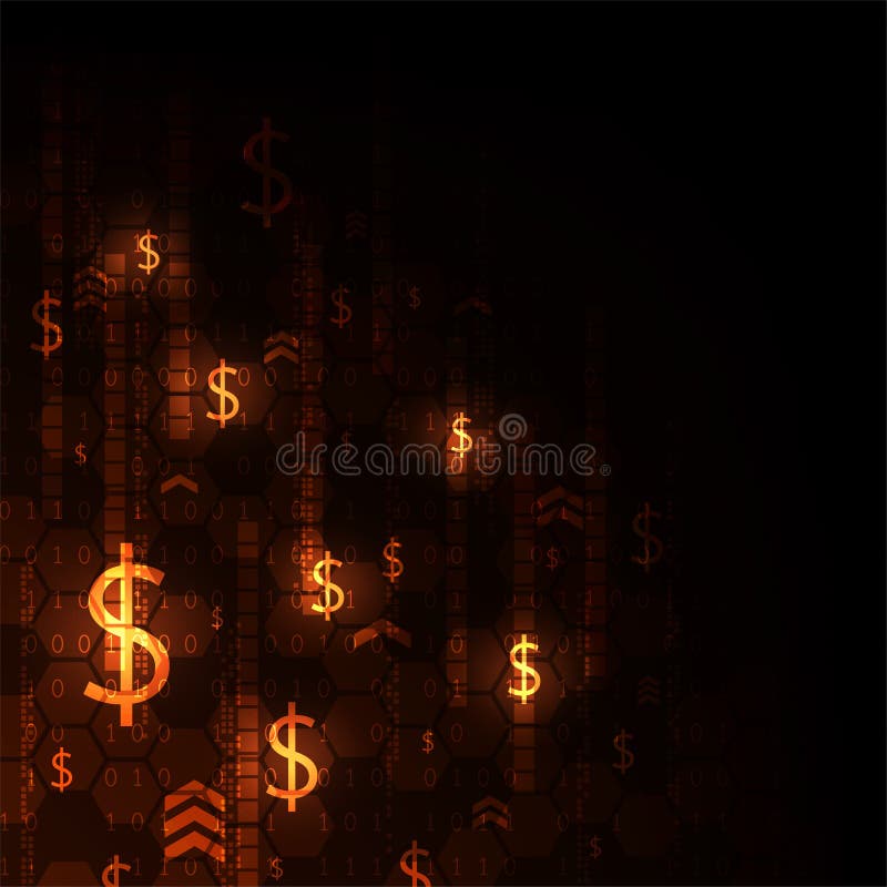Electronic money alternative to the future. vector illustration