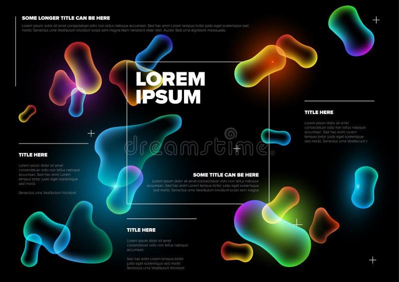 Vector Abstract biology flyer template