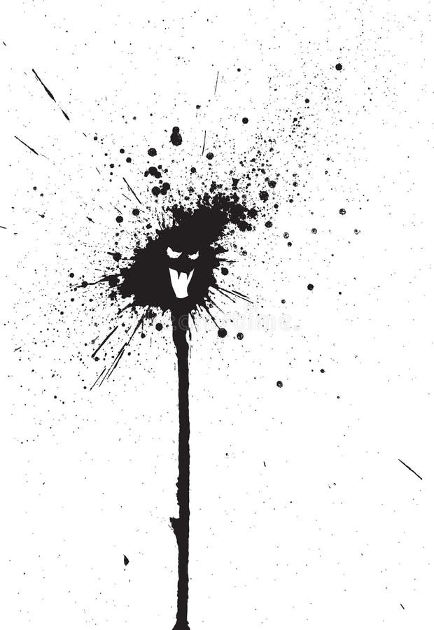 Vector Abstract Black Spray Drops Stock Vector - Illustration of ...