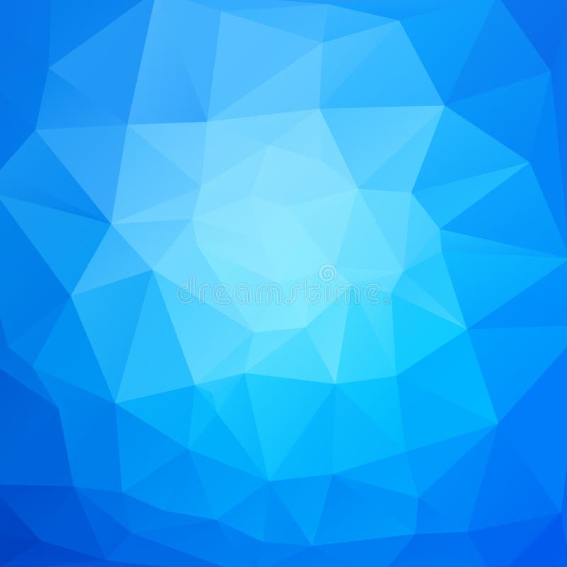 Vector abstract blue mosaic triangles background royalty free illustration