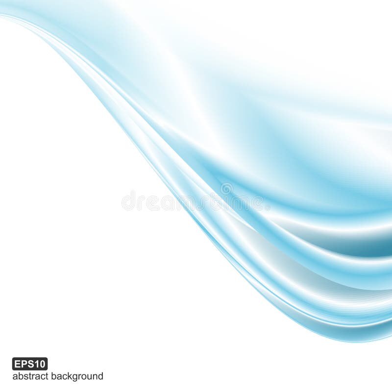 Vector abstract blue waves background