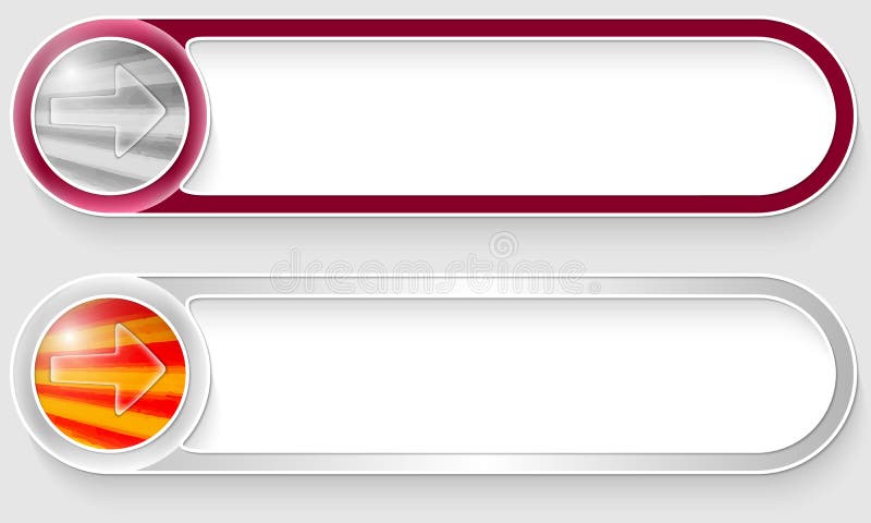 vector abstract buttons with transparent arrow