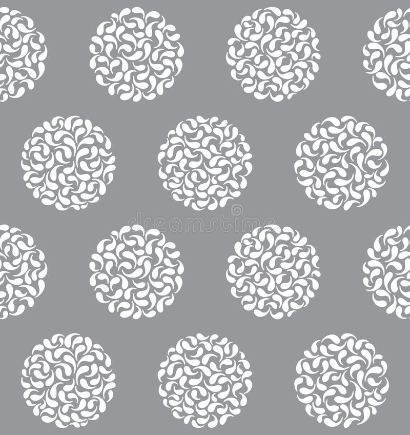 Vector abstract circles seamless pattern