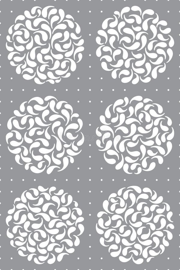 Vector abstract circles seamless pattern