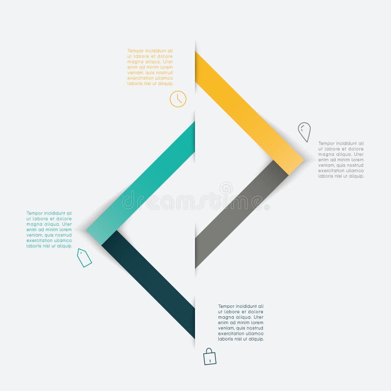 Vector abstract collectief malplaatje. Elegant abstract symbool met vector illustratie