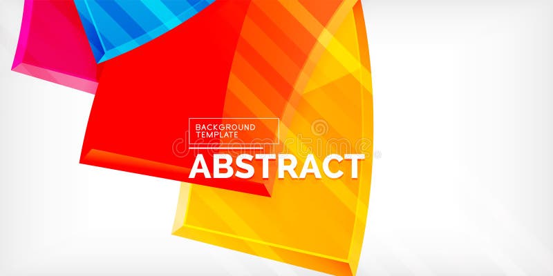 Vector abstract color geometric shapes. Illustration For Wallpaper, Banner, Background, Card, Book Illustration, landing royalty free illustration